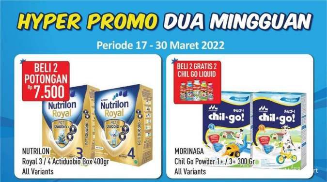 Promo Hypermart Dua Mingguan Periode 17-30 Maret 2022, Potongan Harga s/d Rp 23.600