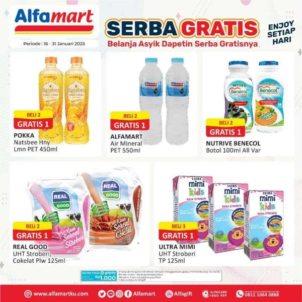 Promo Alfamart Serba Gratis Periode 16-31 Januari 2023