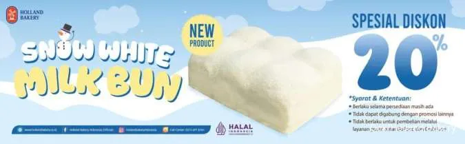 Promo Holland Bakery Diskon Spesial 20% untuk Menu Baru
