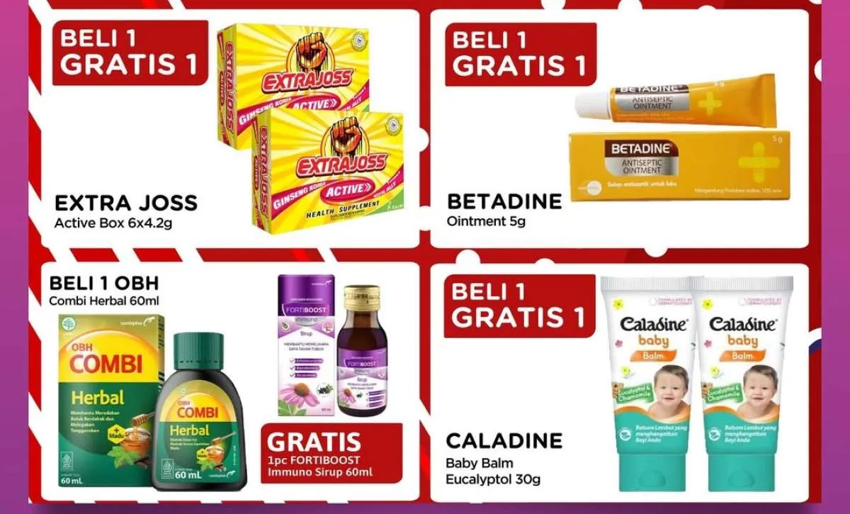 Promo Alfamidi Ngartis Periode 16-31 Agustus 2025, Beli 1 Gratis 1 Caladine-Fitkom