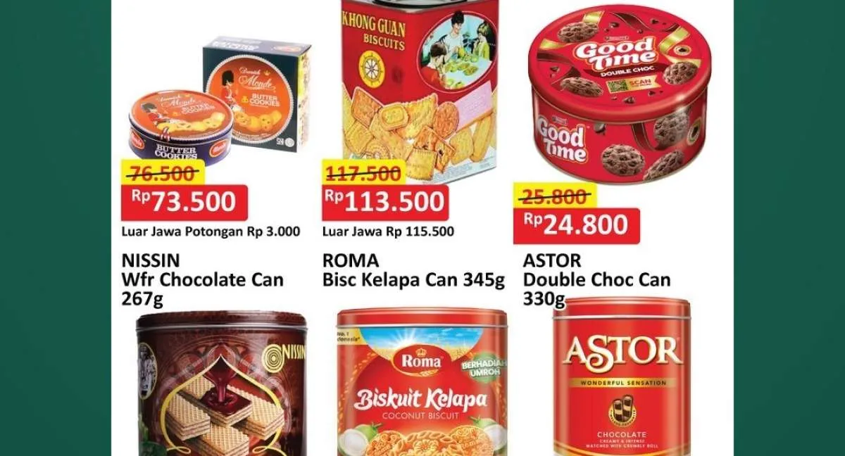 Promo JSM Alfamart 7-9 Februari 2025, Biskuit Khong Guan-Roma Harga Spesial