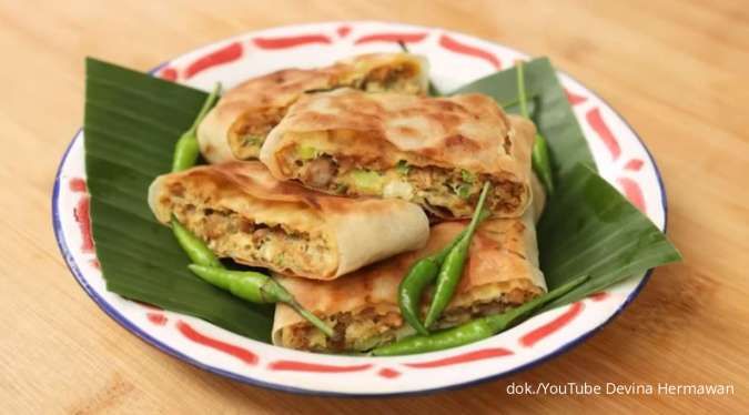 Resep Martabak Telur Ayam Kecap Simpel dan Tebal, Camilan Renyah Gurih Favorit