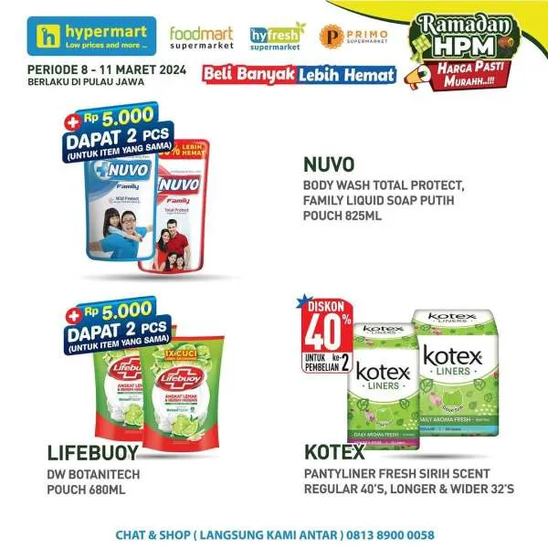 Promo Hypermart Beli Banyak Lebih Hemat Periode 8-11 Maret 2024