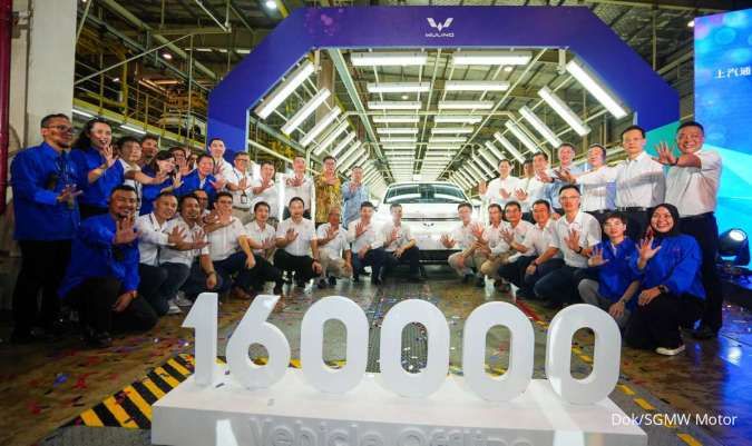 Rayakan Produksi 160.000 Unit di Pabrik Indonesia, Wuling Ekspor Cloud Ev ke ASEAN