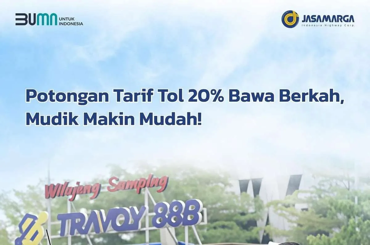 Berikut Cara Dapatkan Diskon 20% Tarif Tol di Mudik Lebaran 2025 dari Jasa Marga