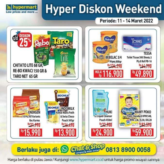 Katalog Promo Hypermart Hyper Diskon Weekend Periode 11-14 Maret 2022