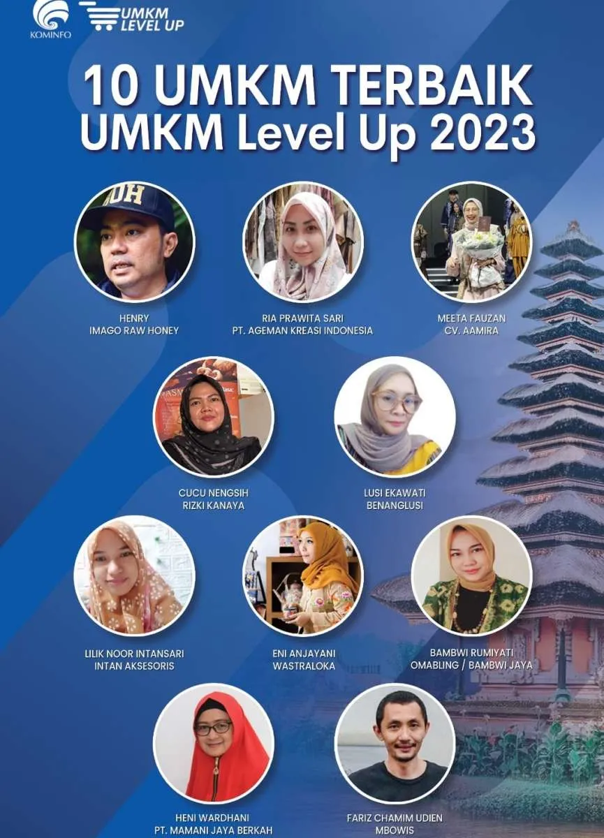 Kemkominfo Beri Pengargaan UMKM & Fasilitator Dalam Program UMKM Level Up 2023