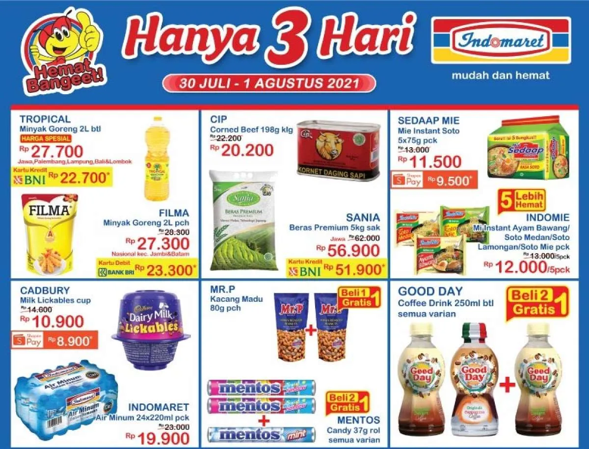 Promo JSM Indomaret 30 Juli-1 Agustus 2021, diskonan weekend!