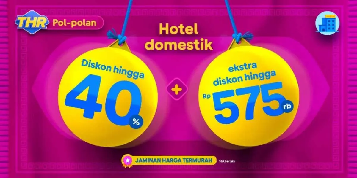 Promo Tiket.com THR 3-13 April 2023, Gunakan Diskon Hotel Domestik Hingga 40% 