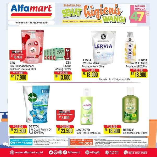 Promo Alfamart 16-31 Agustus 2024 Spesial Body Care Fair