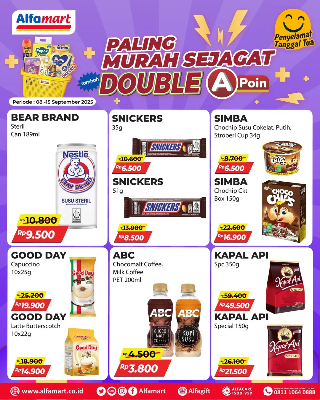 Promo Alfamart Paling Murah Sejagat Periode 8-15 September 2025