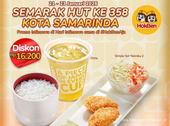 Kejutan Promo HokBen HUT ke-358 Samarinda: Makan Enak Diskon Spesial, Cek Lokasi!