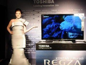 Toshiba pasarkan TV 3D tanpa kacamata