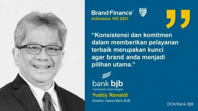 Bank BJB Raih Penghargaan Raih Top 100 Most Valuable Brands