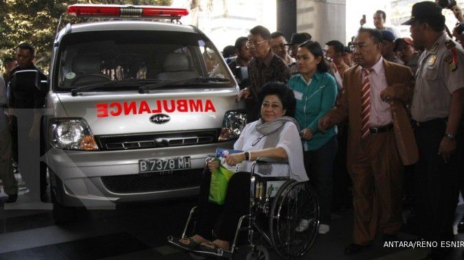 Hindari wartawan, anak buah Hartati pilih kabur