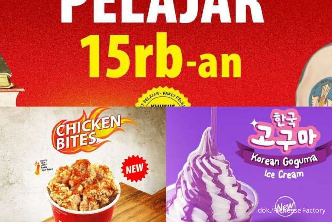 Promo Richeese September 2023, Korean Goguma Ice Cream-Paket Pelajar Rp 15.000