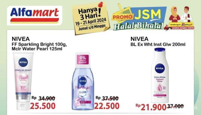 Promo JSM Alfamart Periode 19-21 April 2024, Produk Nivea Harga Spesial!