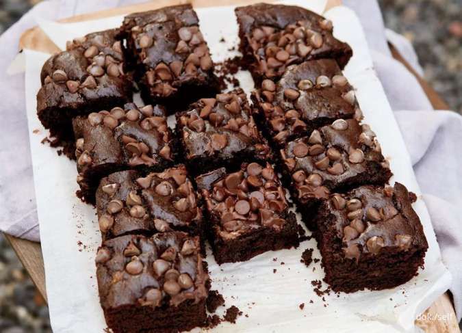 Resep Fudgy Brownies yang Cokelatnya Lumer dan Meleleh di Mulut