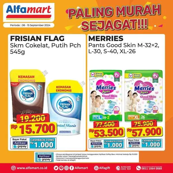 Promo Alfamart Paling Murah Sejagat Periode 8-15 September 2024