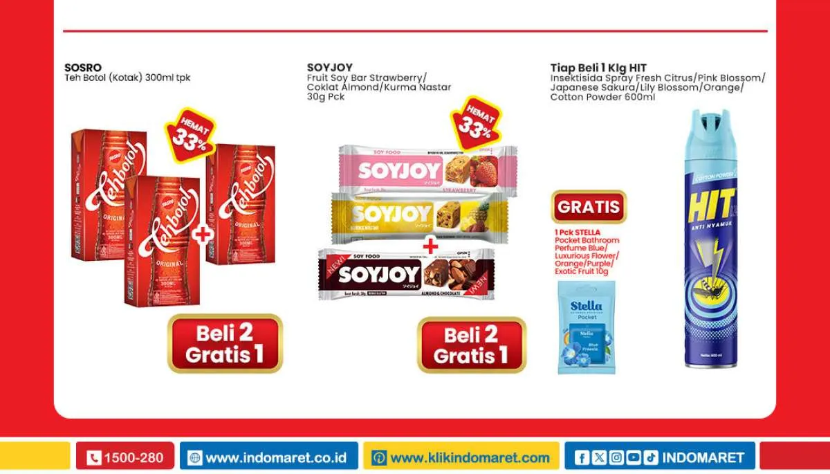 Promo Indomaret Berhadiah di Bulan September 2025, Ada Beli 2 Gratis 1