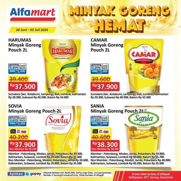 Promo Minyak Goreng Hemat di Alfamart 26 Juni-3 Juli 2025
