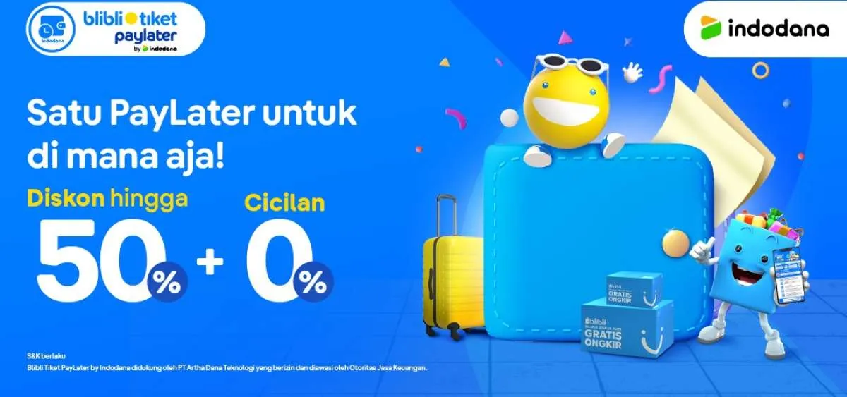 Blibli & tiket.com Hadirkan Blibli Tiket PayLater by Indodana Jadi Solusi Pembayaran