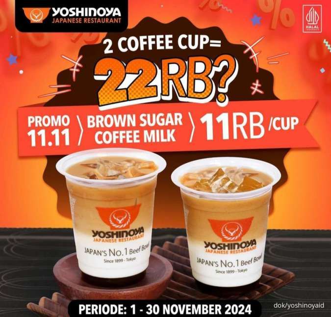 Promo 11.11 Yoshinoya 11-13 November 2024