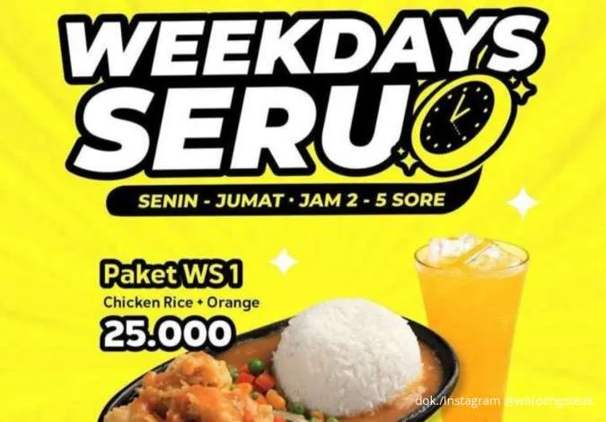 Promo Waroeng Steak Weekdays Seru Senin-Jumat, 3 Paket Komplit Mulai Rp 20.000