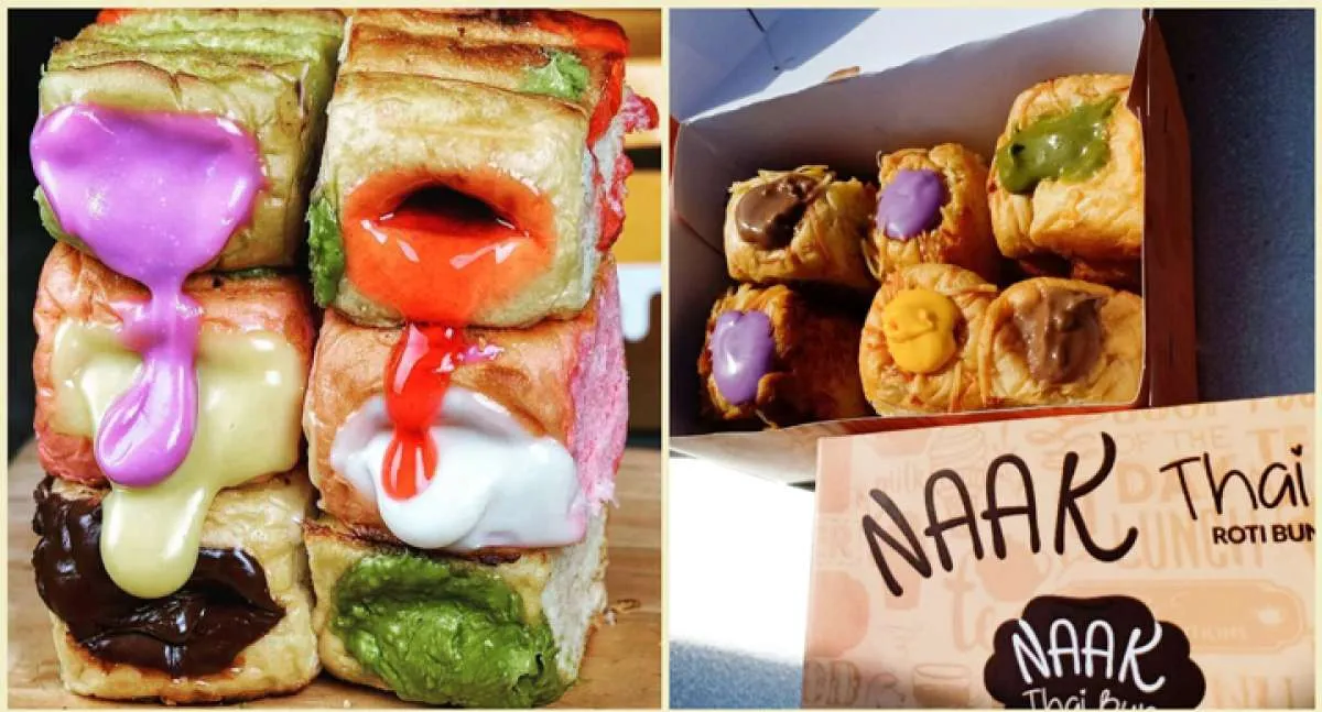 Memanggang fulus dari isian roti ala Thailand