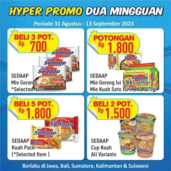 Promo Hypermart Dua Mingguan Periode 1-13 September 2023
