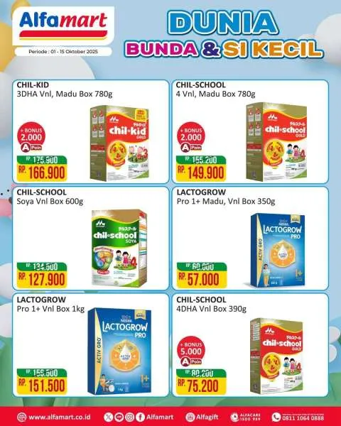 Promo Alfamart Dunia Bunda & Si Kecil Periode 1-15 Oktober 2025