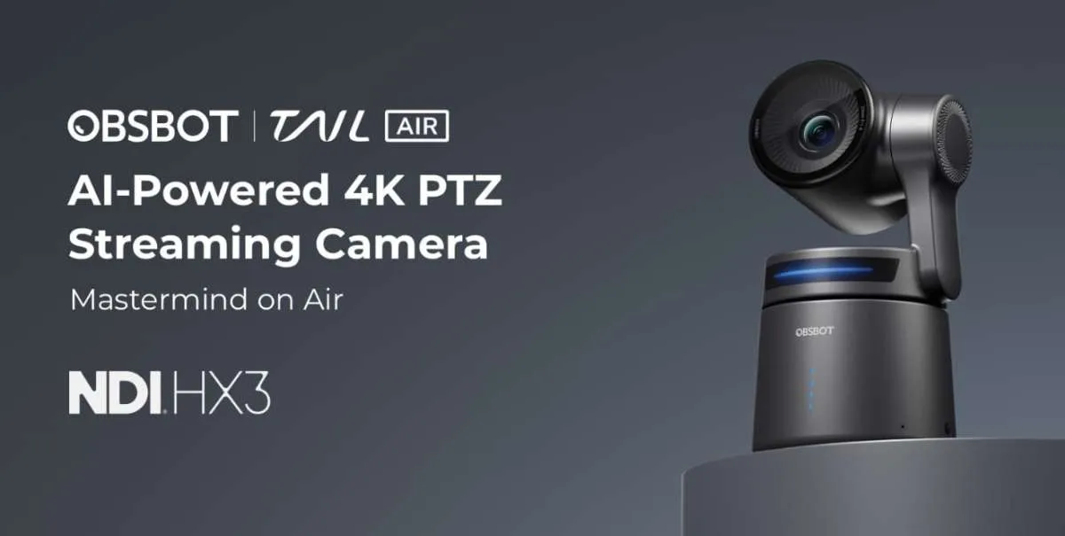 OBSBOT Tail Air Hadir di Indonesia, Multi-Kamera Streaming PTZ 4K Berteknologi AI