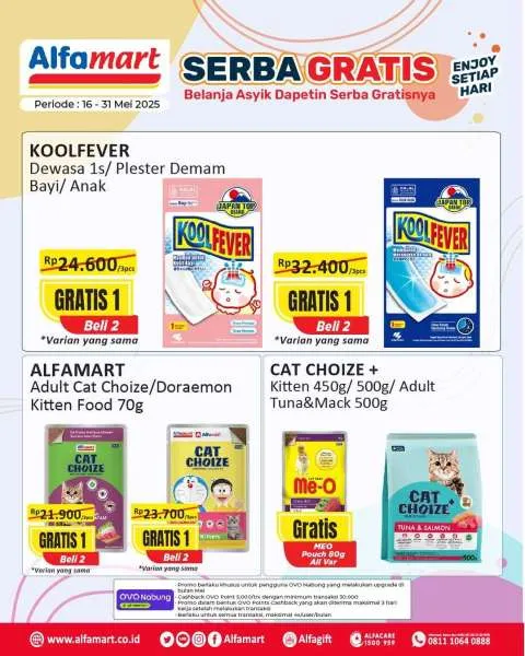Promo Alfamart Serba Gratis Periode 16-31 Mei 2025