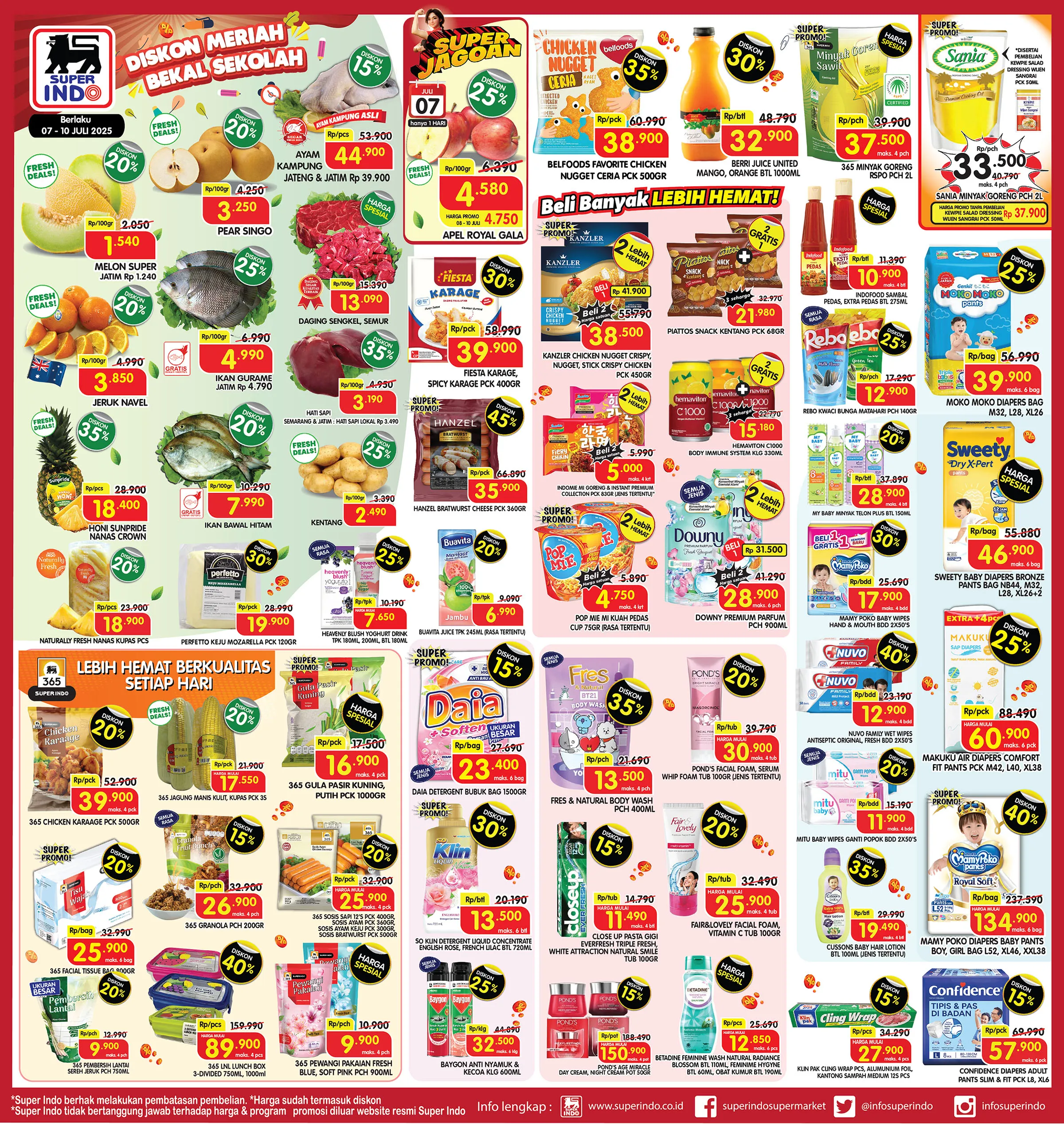 Promo Superindo Weekday 7-10 Juli 2025