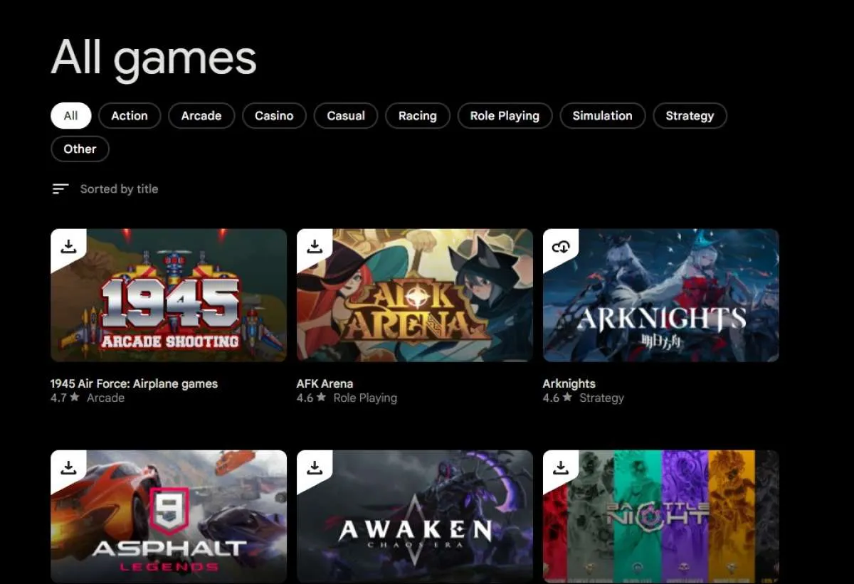 60+ Daftar Game Android yang Bisa Dimainkan Via Google Play Games PC, Ada MLBB juga