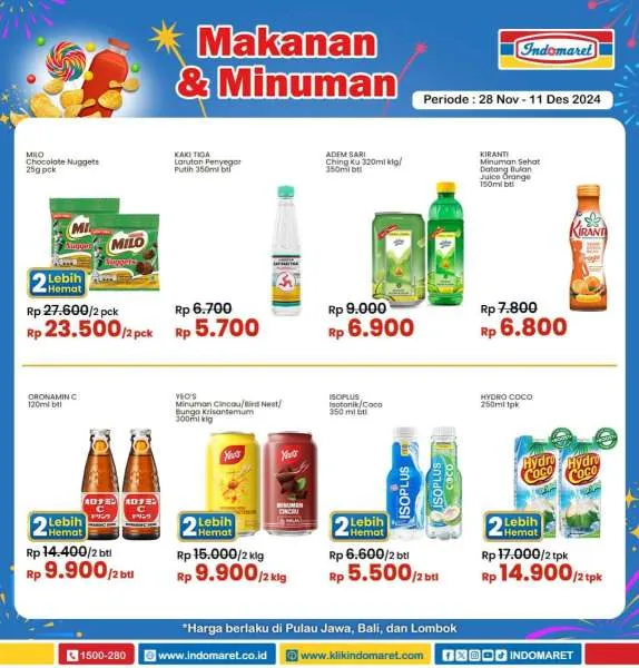 Promo Indomaret Super Hemat Periode 28 November-11 Desember 2024