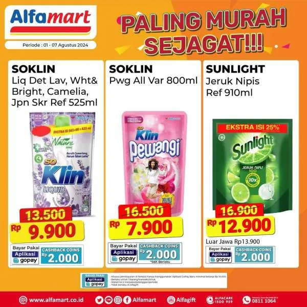 Promo Alfamart Paling Murah Sejagat Periode 1-7 Agustus 2024