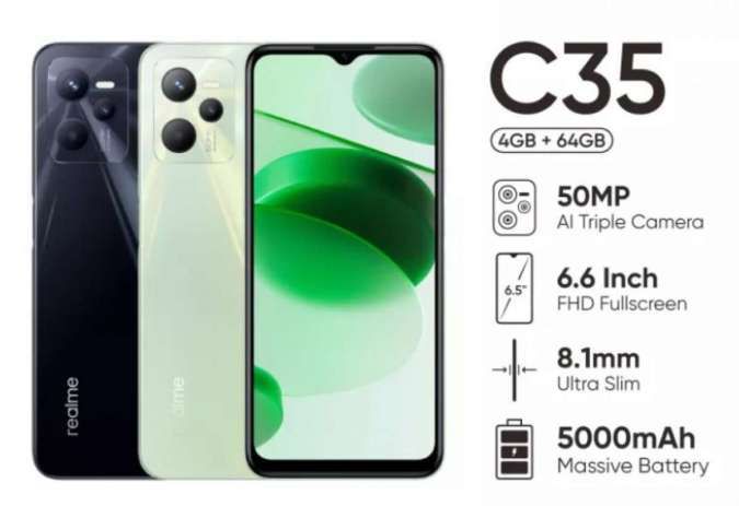 realme C35 64GB Зеленый