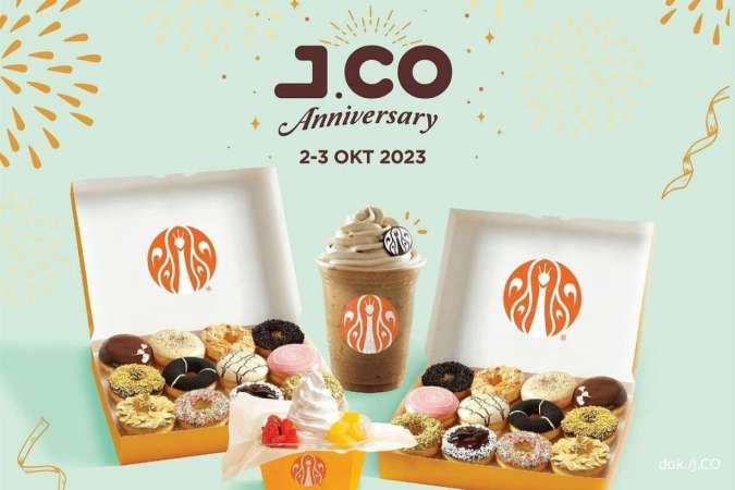 Promo JCO Anniversary Hari Terakhir, Pesan 2 Lusin Donuts Rp 111.000