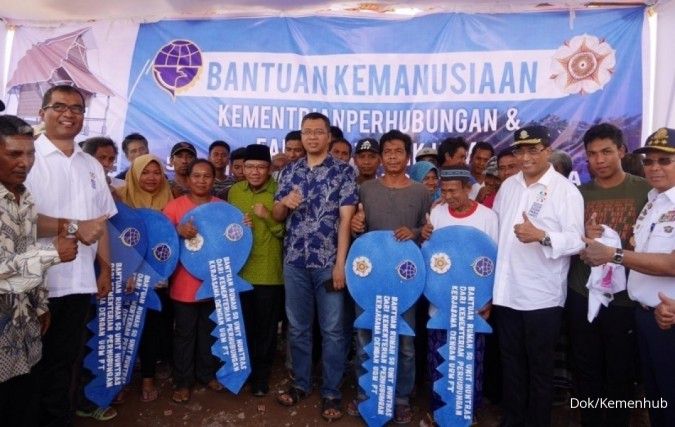 Menhub serahkan kunci rumah transisi untuk korban gempa Lombok