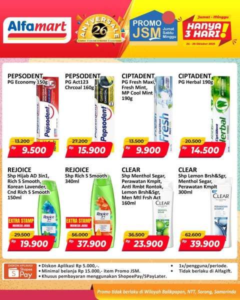 Promo JSM Alfamart 24-26 Oktober 2025