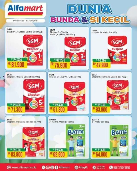 Promo Alfamart Dunia Bunda & Si Kecil Periode 16-30 Juni 2025