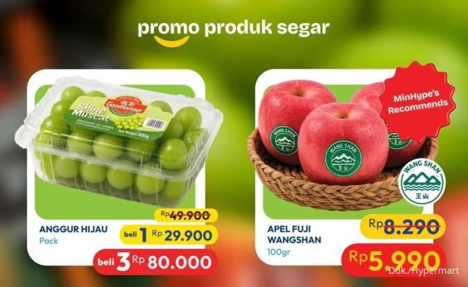 Promo JSM Hypermart 21-24 November 2025, Anggur Hijau Beli 3 Lebih Hemat