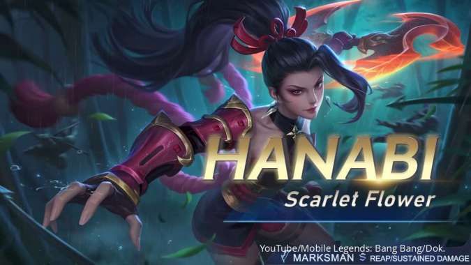 Hanabi Revamp, ini Penjelasan Skill, Rekomendasi Item, Battle Spell dan Emblem