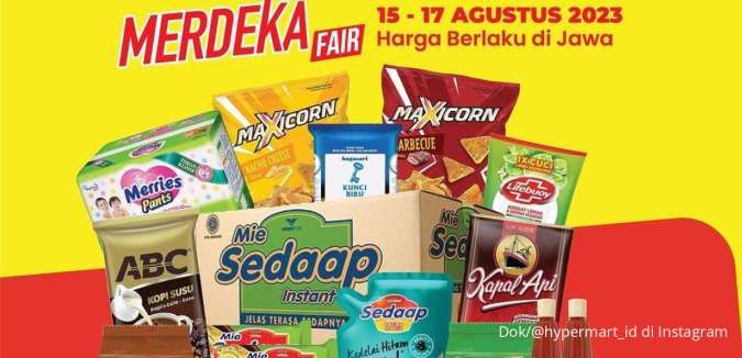 Promo Hypermart Terbaru 15-17 Agustus 2023, Katalog Promo Merdeka di Pekan Ini