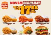 Promo Burger King NovemBerhemat 2025, Nikmati 12 Menu Favorit Mulai Rp 17.000-an
