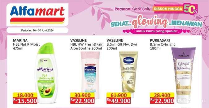 Promo Alfamart Personal Care 16-30 Juni 2024, Sunscreen-Body Serum Diskon s/d 50%