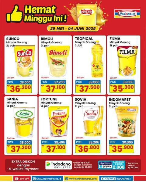Promo Minyak Goreng di Indomaret 29 Mei-4 Juni 2025