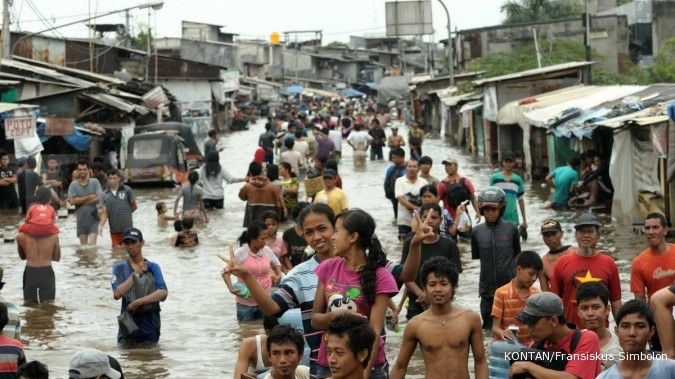 Jokowi tinjau banjir di Muara Baru