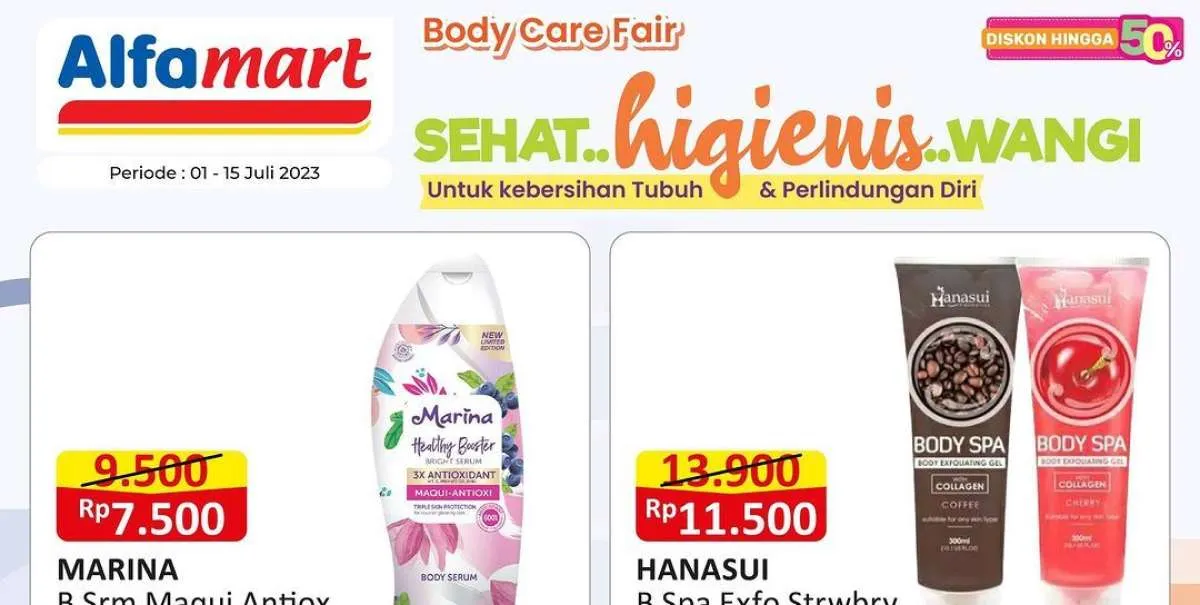 Harga Promo Alfamart Terbaru 12 Juli 2023, Promo Produk Perawatan Tubuh
